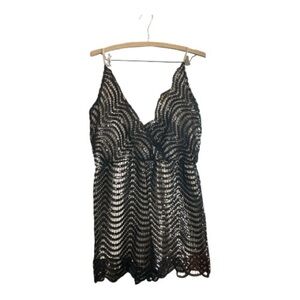 Charlotte Russe Vintage Halter Neck Mini Midi Short Dress